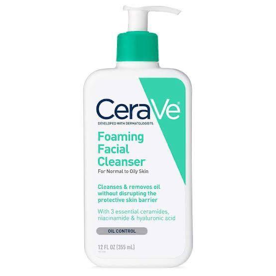 Cerave Foaming Facial Cleaning For Normal To Oily Skin